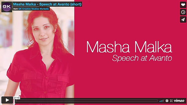 Masha Malka - Speech at Avanto (short)